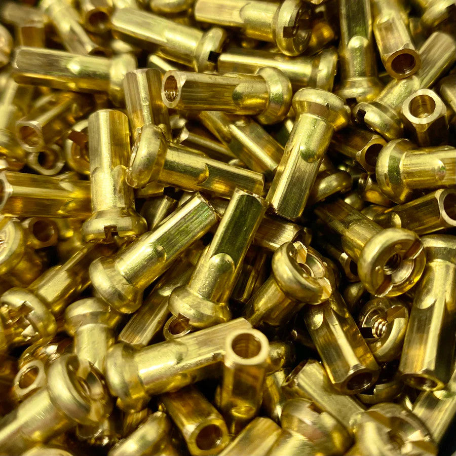 Sim Works Raw Brass 15g 12mm Nipples