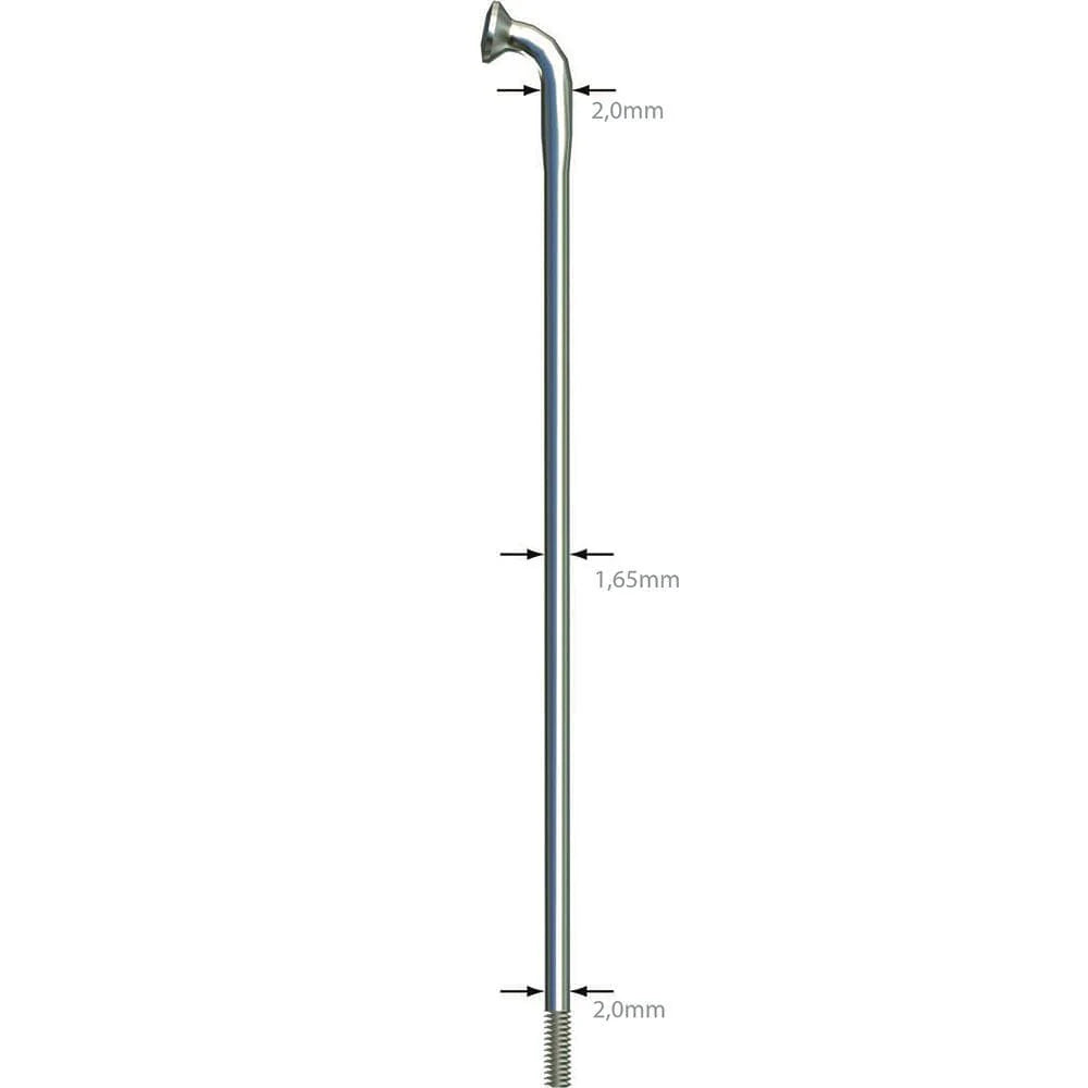 Sapim D-Light 14g Silver Spokes 256–300mm